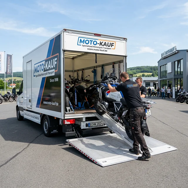 Motorrad Abholung